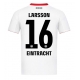 Tanie Strój piłkarski Eintracht Frankfurt Hugo Larsson #16 Koszulka Wyjazdowej 2025-26 Krótkie Rękawy Tanie Strój piłkarski Eintracht Frankfurt Hugo Larsson #16 Koszulka Wyjazdowej 2025-26 Krótkie Rękawy